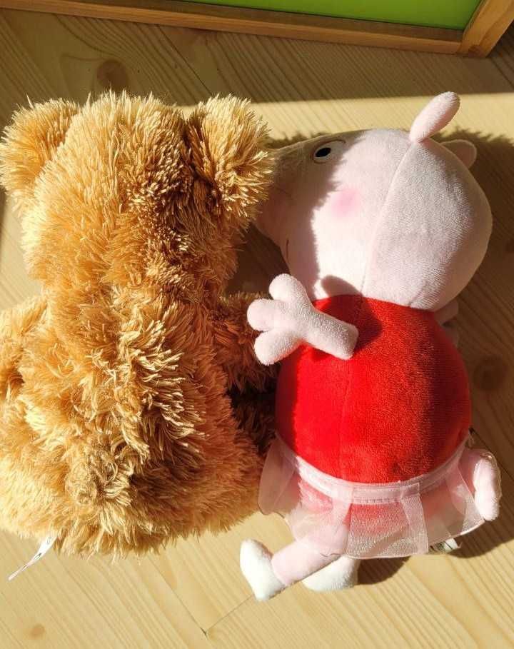 Maskotka przytulanka Świnka Peppa i Miś