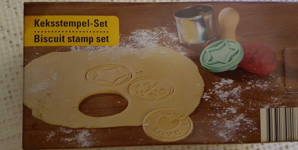 bożonarodzeniowy stempel pieczątka do ciastek + 5 nakładek + pierścień