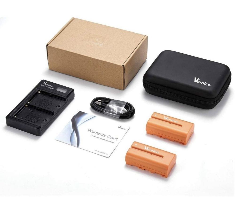 Набір акумуляторів Vemico NP-F550/NP-F570 3000 mAh