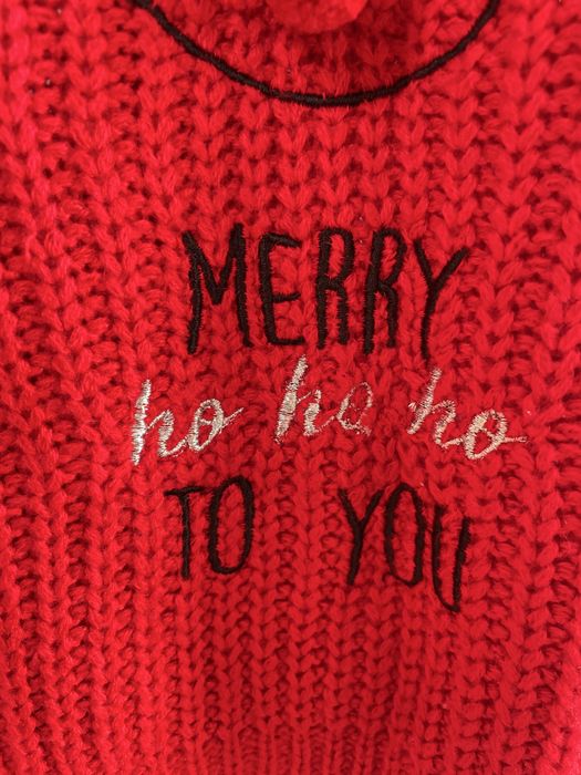 Sweter renifer czerwony Mohito S