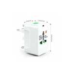 Adaptador Universal de Viagem - EU/UK/USA/AU/CN/JP/HK/IT/etc.