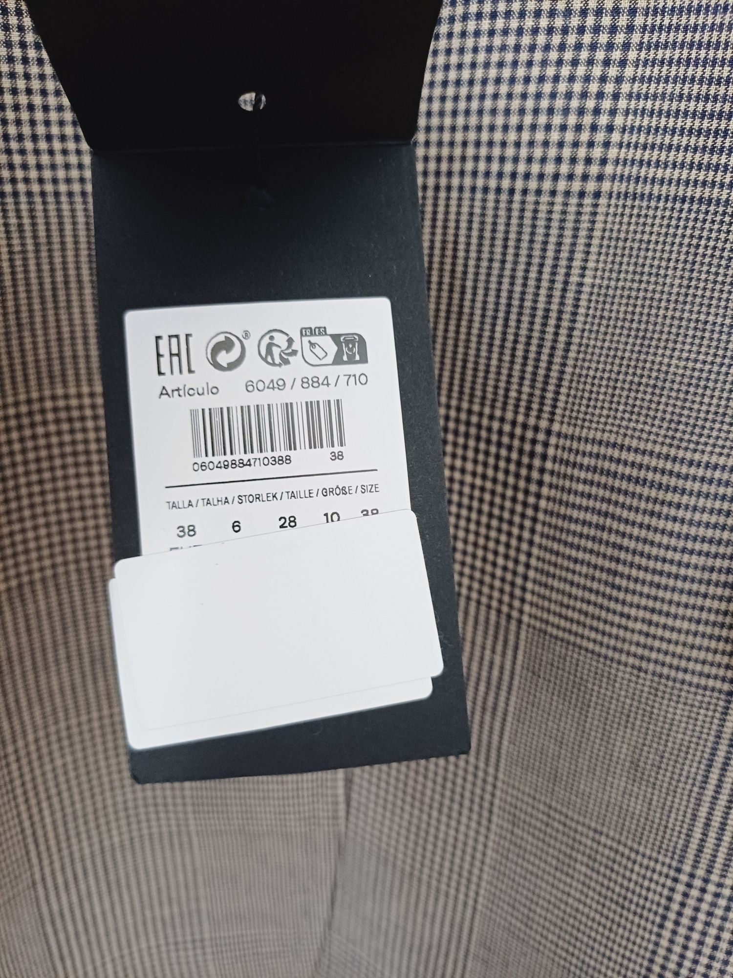 Massimo Dutti lniana marynarka nowa beżowa bawełna len na dwa guziki