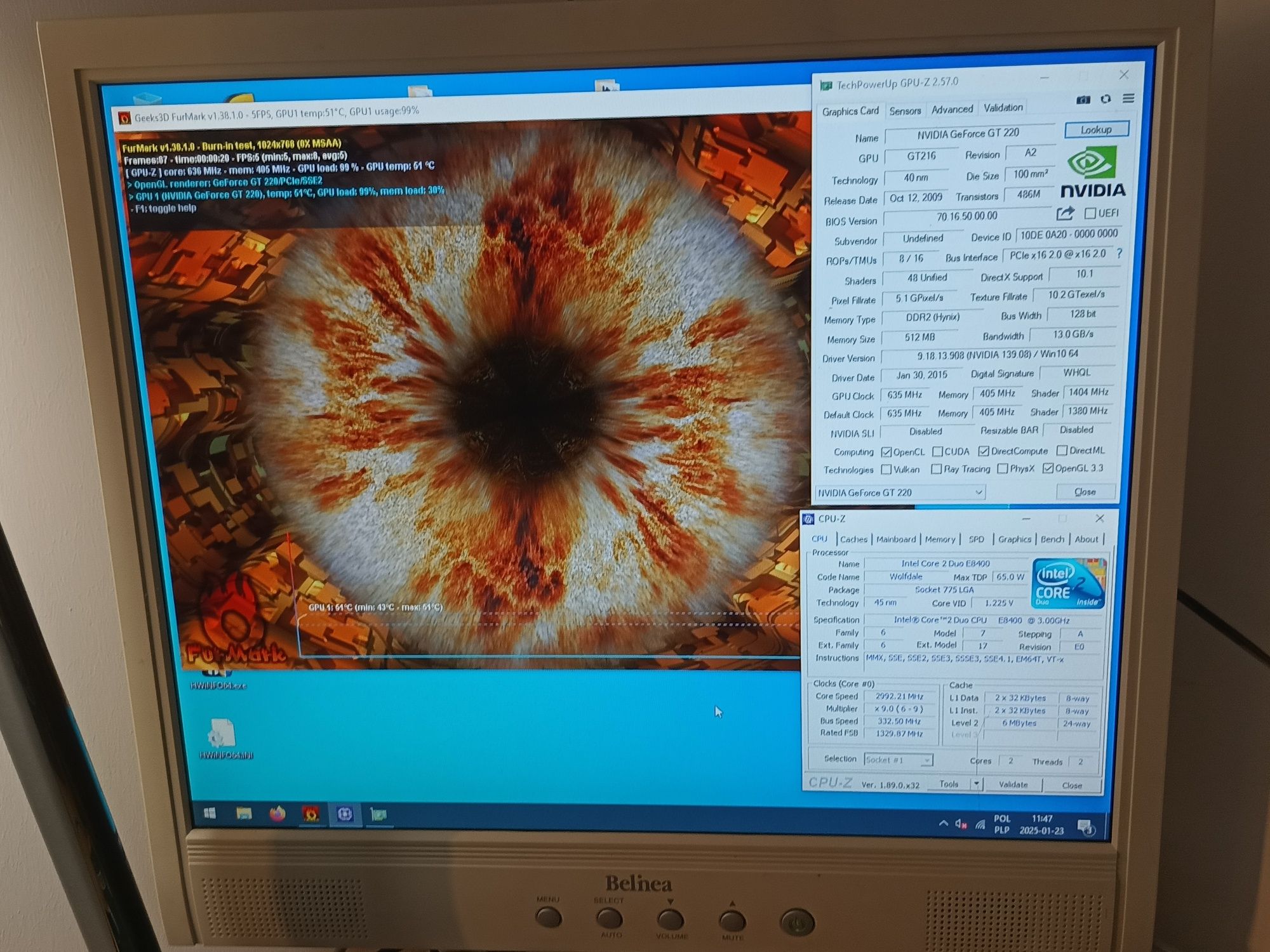Karta NVIDIA GeForce GT220 \ 512 MB \ PCI-Express