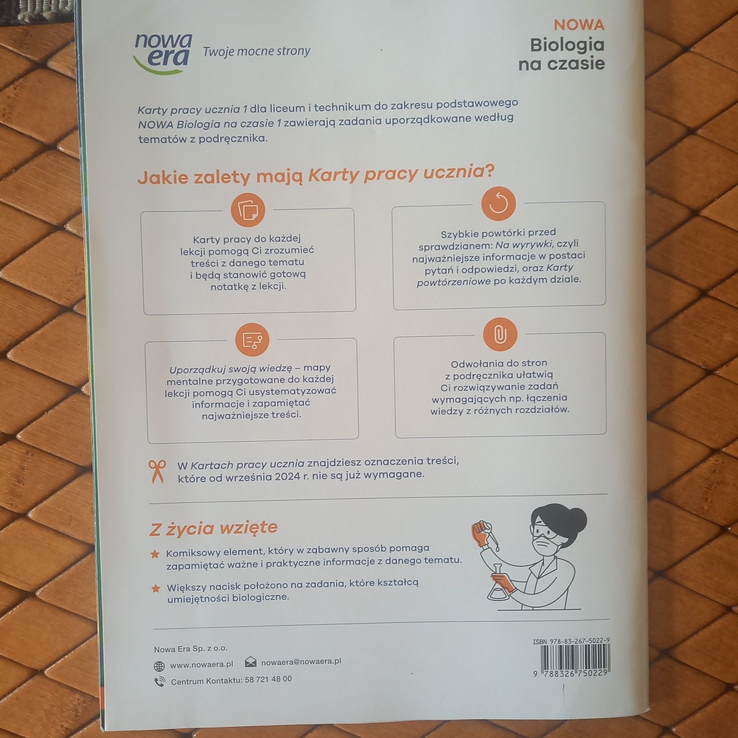 Biologia na czasie karty pracy klasa 1 LO nowa edycja 2024