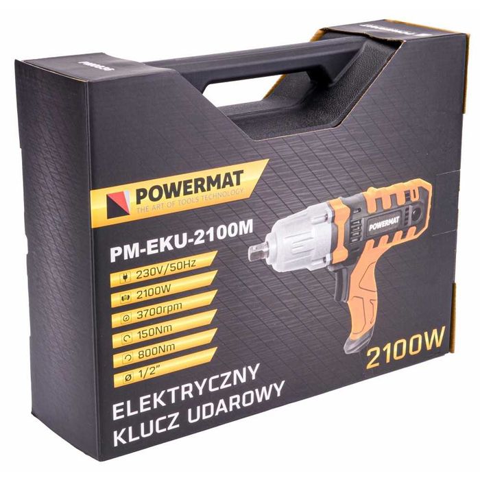 Elektryczny klucz udarowy samochodowy 800Nm 1/2" + ADAPTERY 1/2-1/4