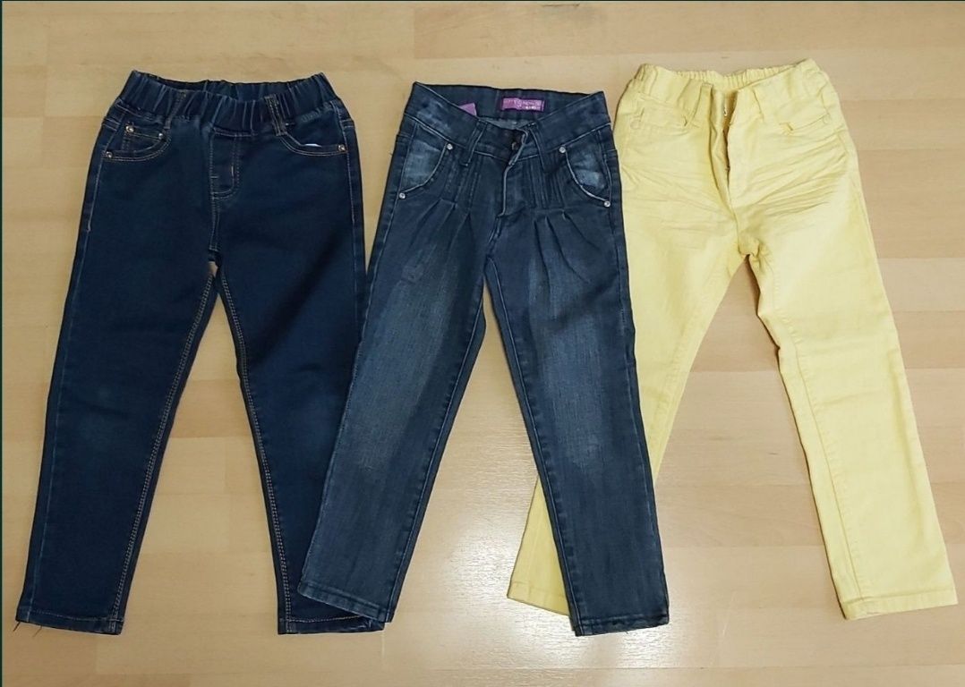 Paka spodni jeansowych dla dziewczynki r 110