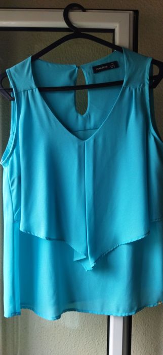 Blusa turquesa Ferrache M 3 euros