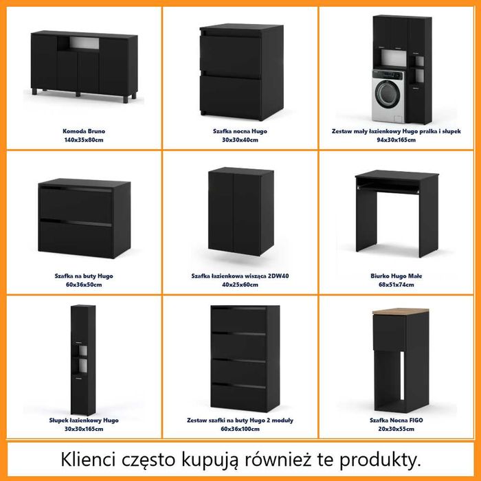 Komoda Hugo 8 Szuflad Nowoczesna Szafka 120cm Do Salonu Sypialni Duża