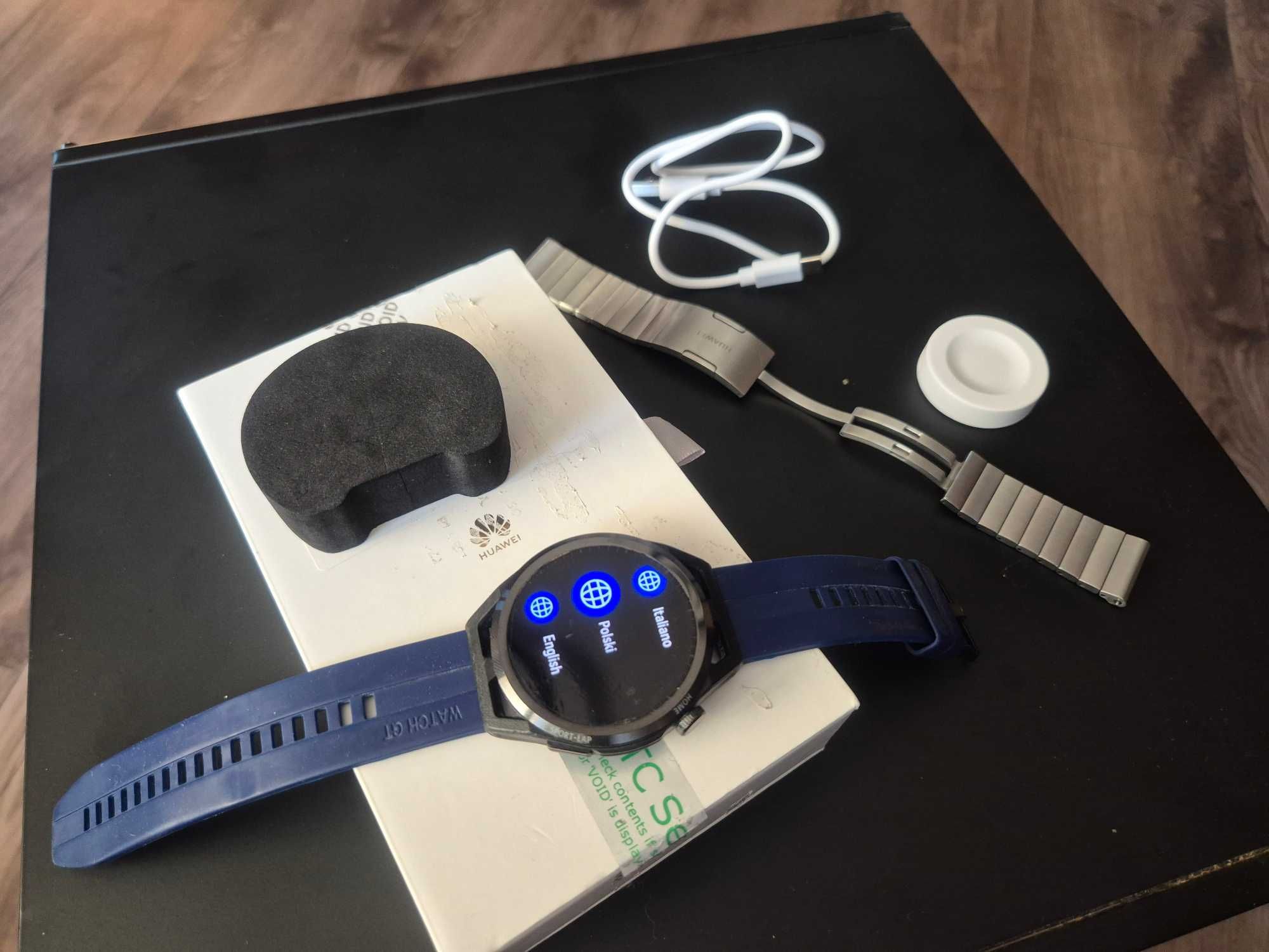 Huawei GT RUNNER super smartwatch bateria 12dni zamiana GLOSNIK NFC