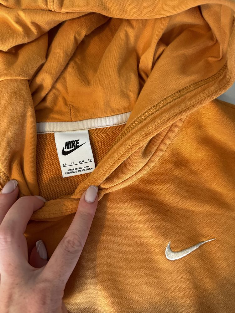 Жіноче худі помаранчеве для вагітних nike s/m oversize