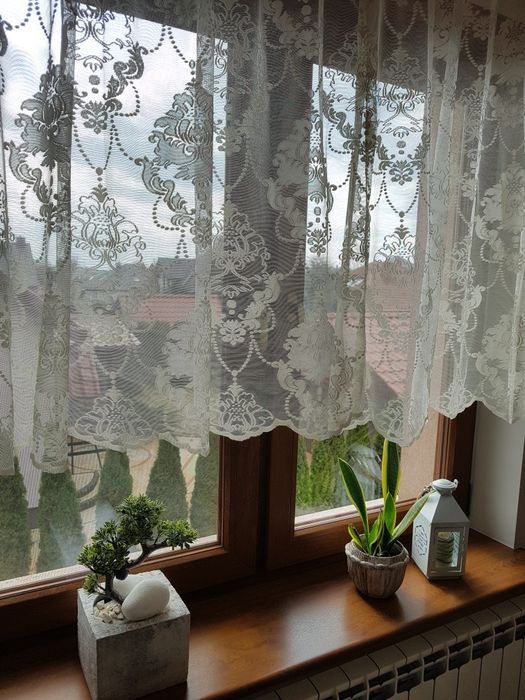 Firanka koronkowa 2x 120cm x 140cm
