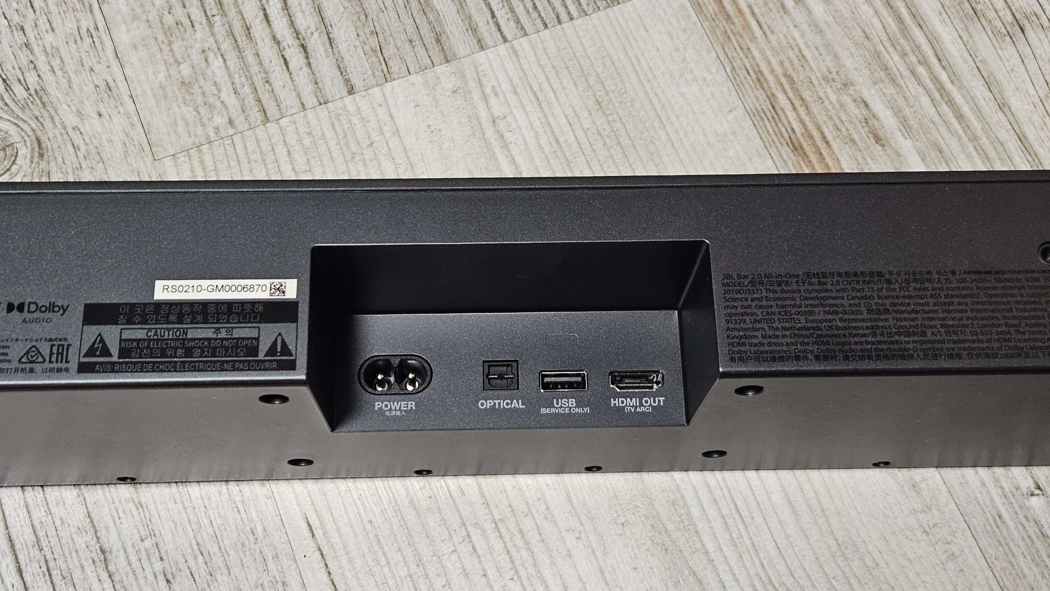 Soundbar JBL BAR All IN ONE MK2 Czarny 2.0-kanałowy, Dolby Digital