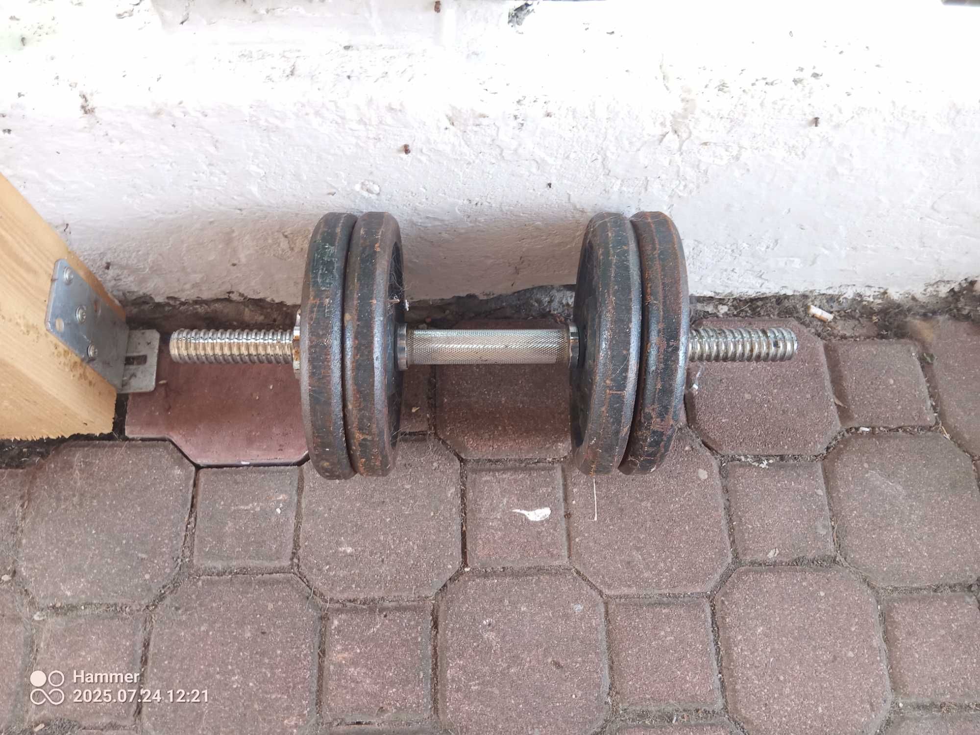 Hantle żeliwne 2 x 20 kg