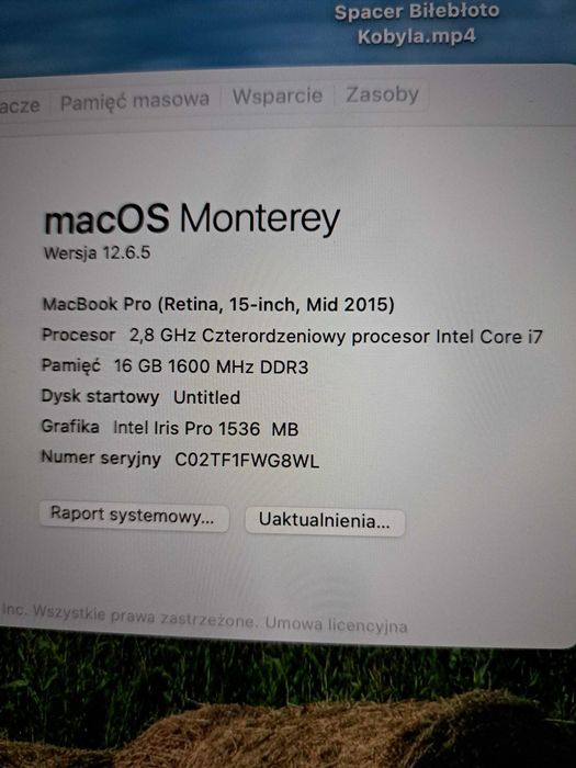 Macbook pro retina 15 mid 2015