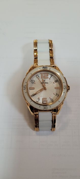 Festina F16397-1 / Złoto + Porcelana