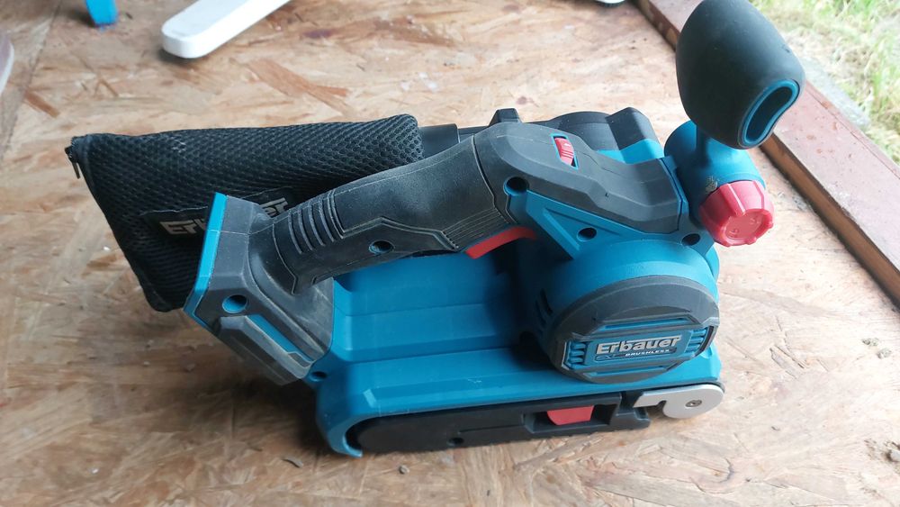 Akumulatorowa szlifierka taśmowa Erbauer 18V EBS18-Li nowa bateria 4ah