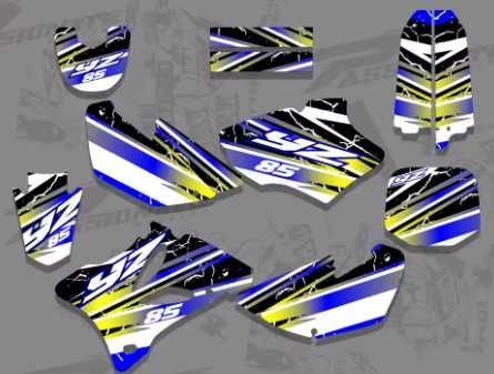 Naklejki Okleina Folia YAMAHA YZ80-YZ85 2002r-2014r RÓŻNE WZORY