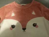 Bluza pluszowa Lis H&M 122/128 6-8