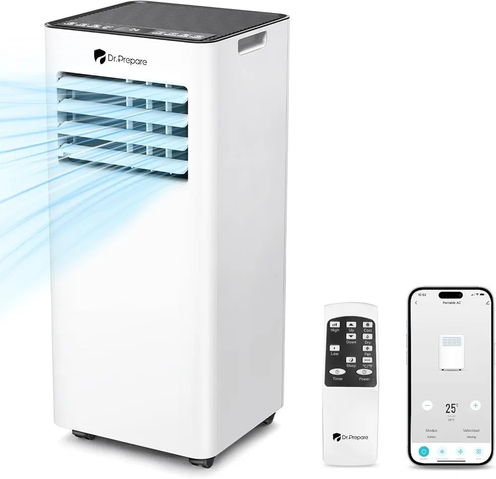 Klimatyzator 2.5kw przenośny Dr Prepare osuszacz WiFi pilot klima