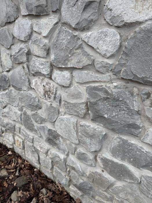 Kamien/ skalniak/ oczko wodne/ogrodzenie/mur