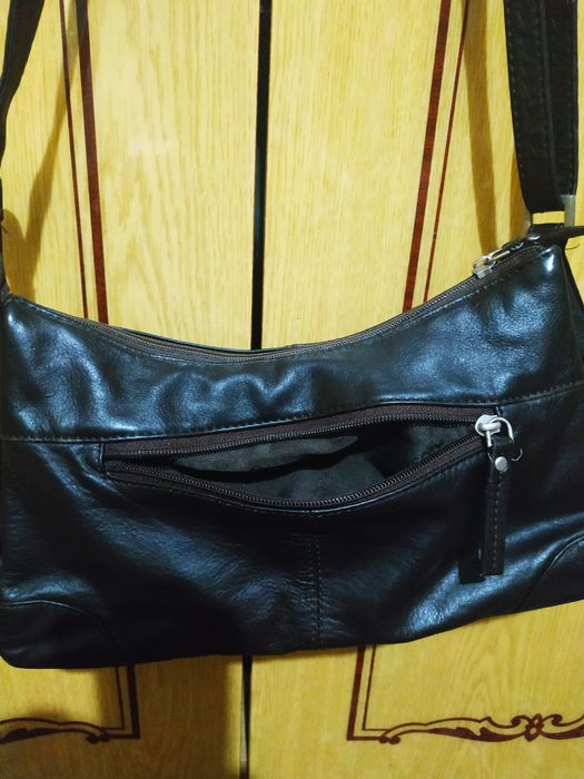 Невеличка сумка темно-коричнева