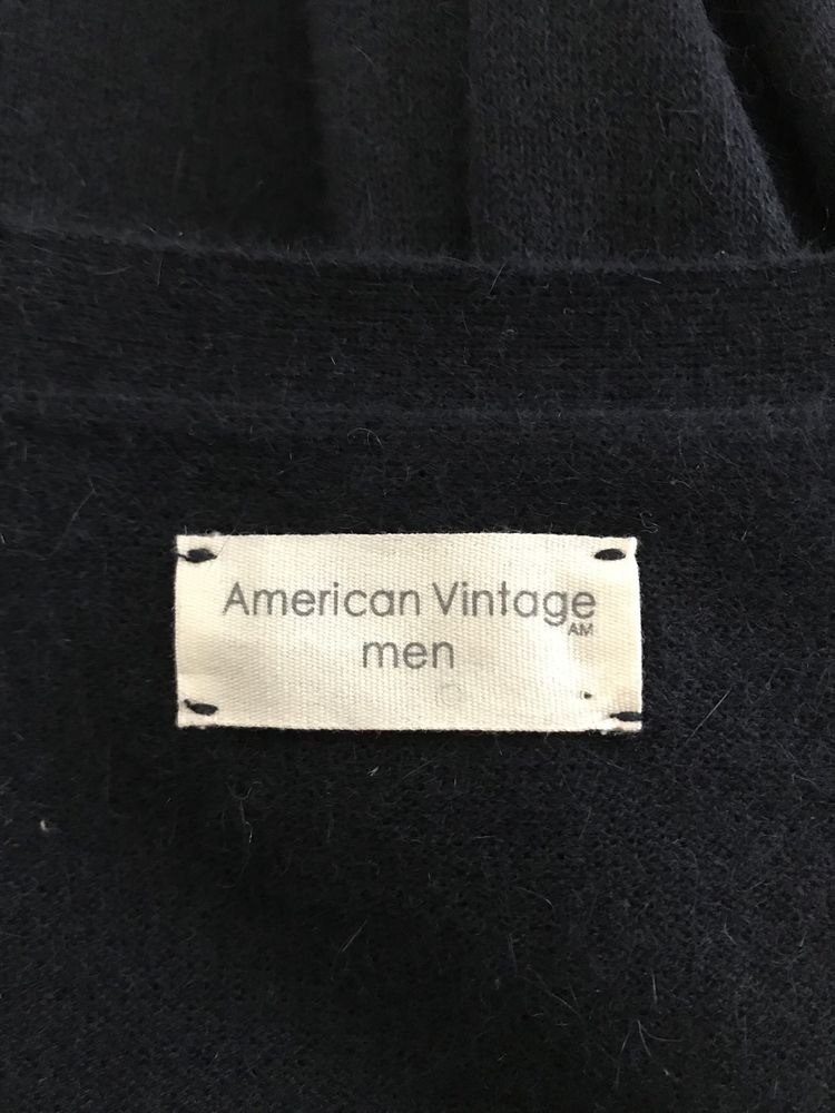 American Vintage sweter męski S 100% angora