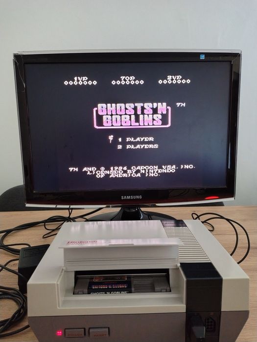 Oryginalna gra Ghosts N Goblins Nintendo NES + etui