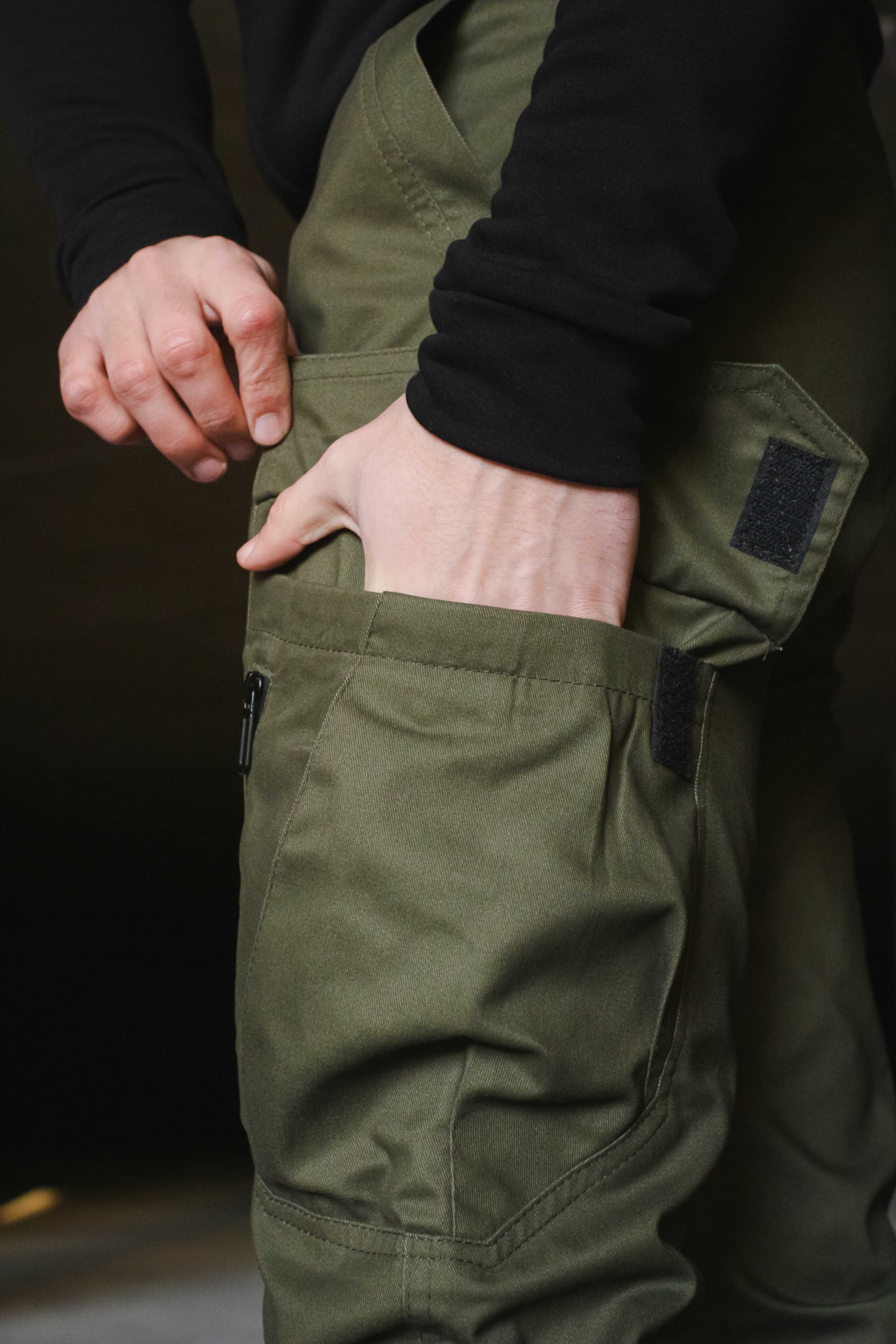 Брюки мужские штаны-карго хаки осенние весенние