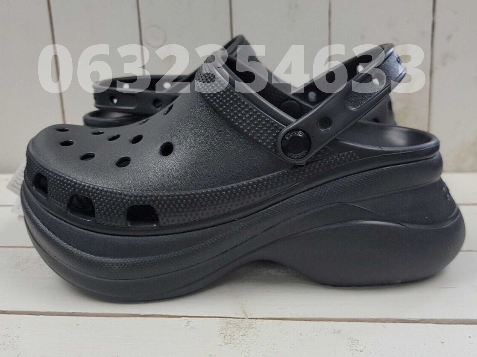 Високе взуття жіночі крокси на платформі Crocs Clasiic Bae Clog