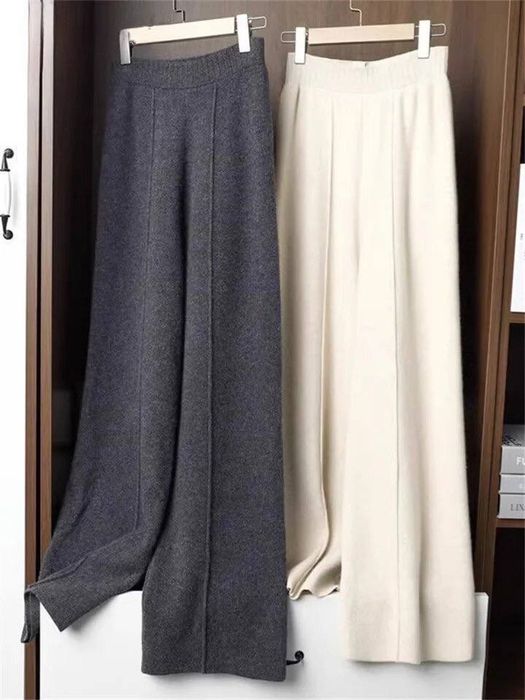 Жiночi теплi брюки палацо зi стрiлкою двостороння ангора