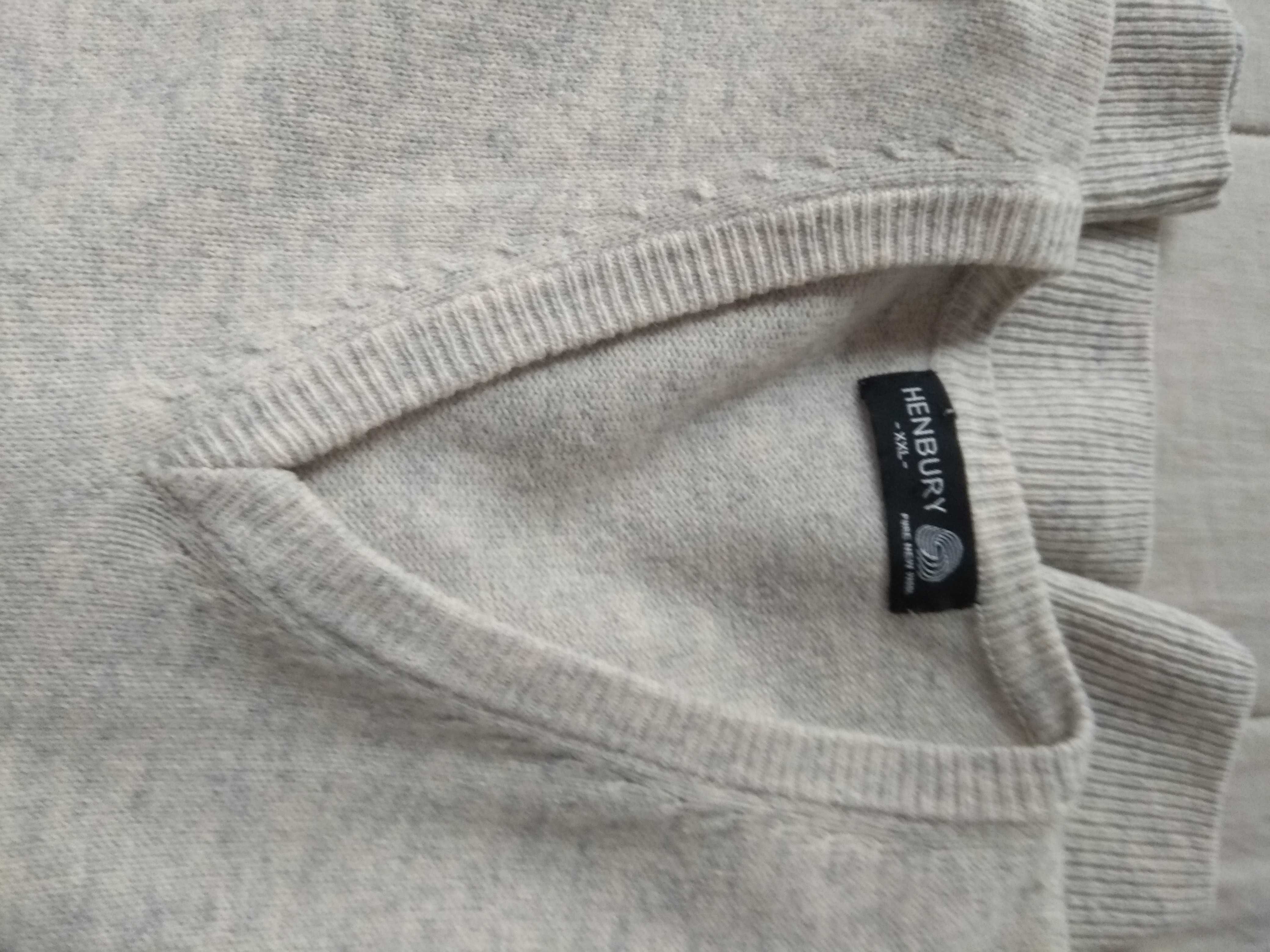 Wełniany sweter unisex Henbury XXL