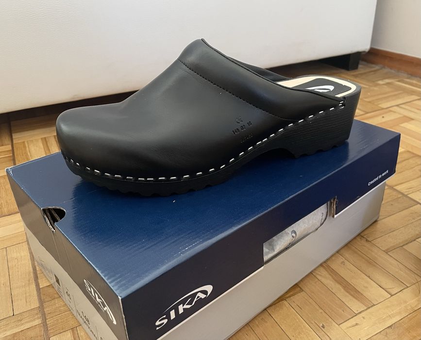 SIKA 148 Traditional- klasyczne drewniaki robocze skórzane -rozmiar 45