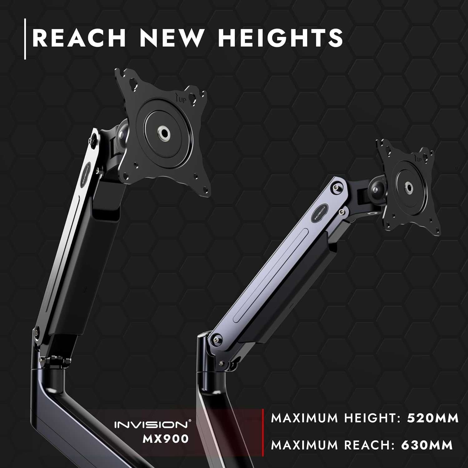 Podwójny uchwyt monitora 24-35",zaciskowy na biurko MX900 spp48