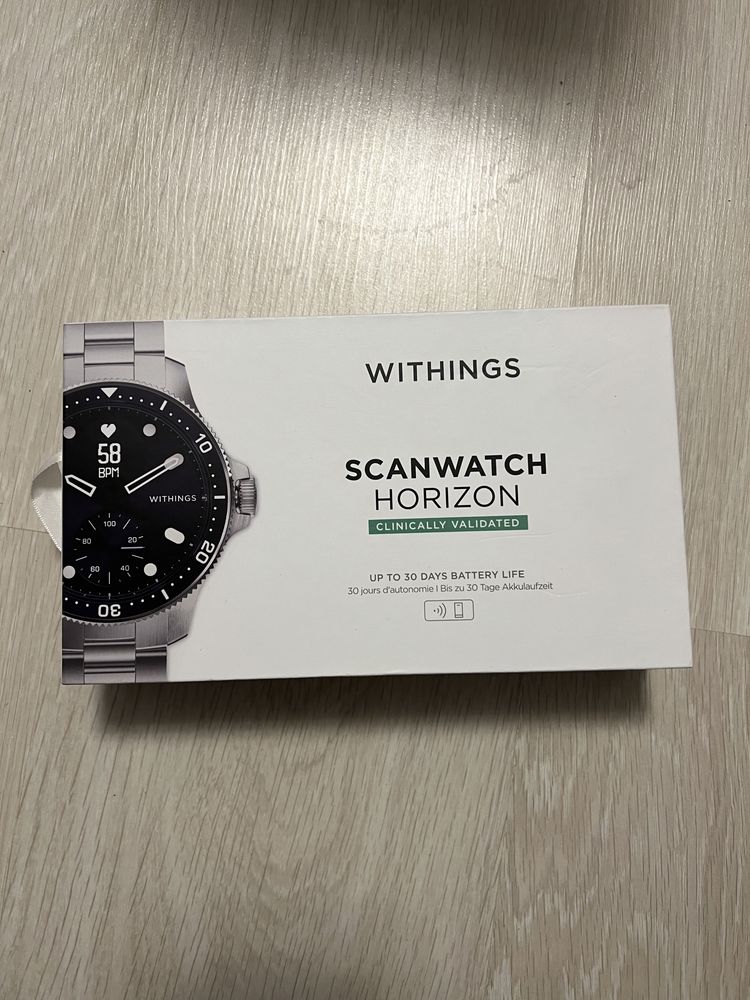 Чоловічий годинник Withings ScanWatch Horizon 43mm blue