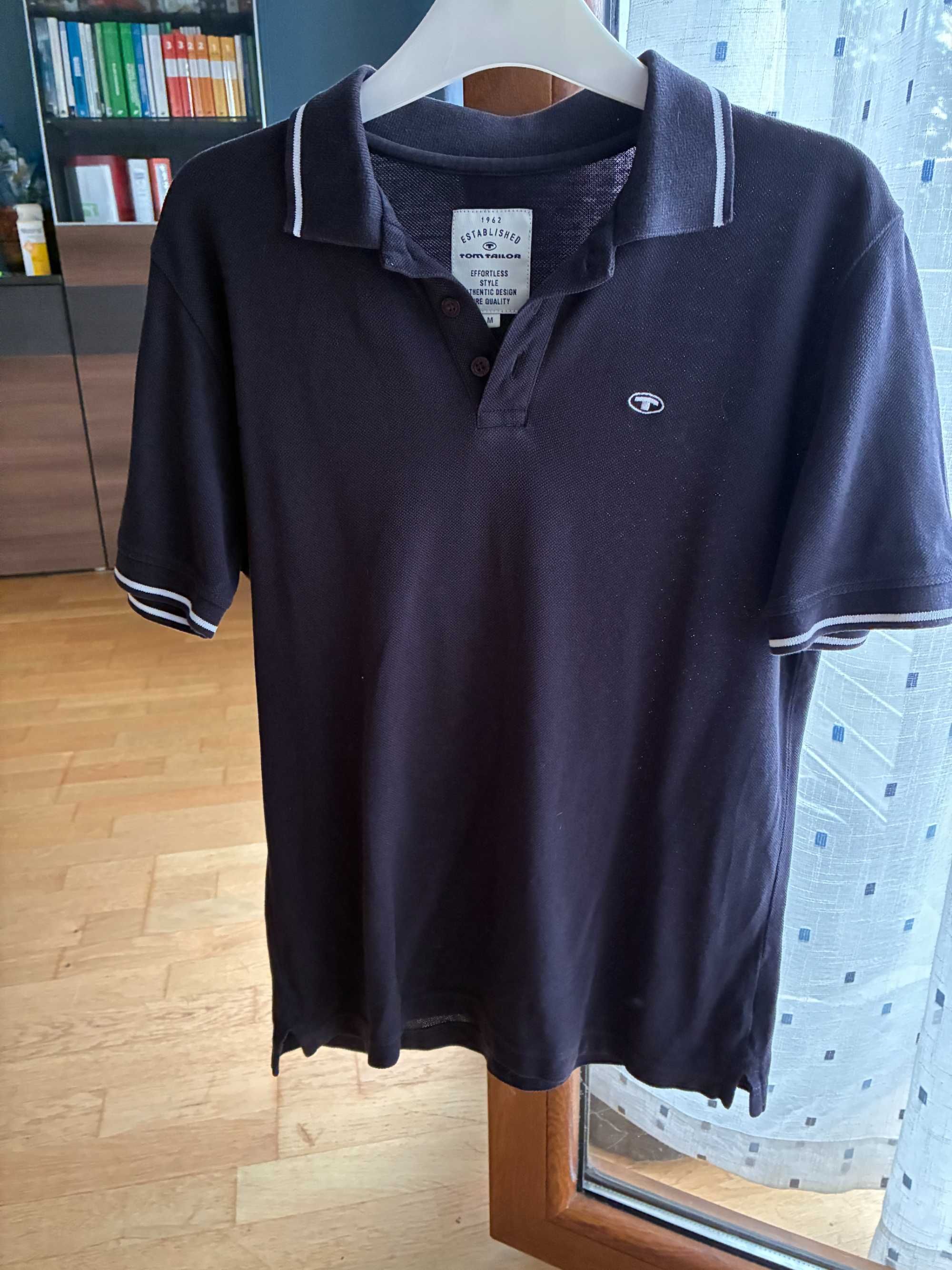 Czarna koszulka polo, Tom Taylor, rozmiar M