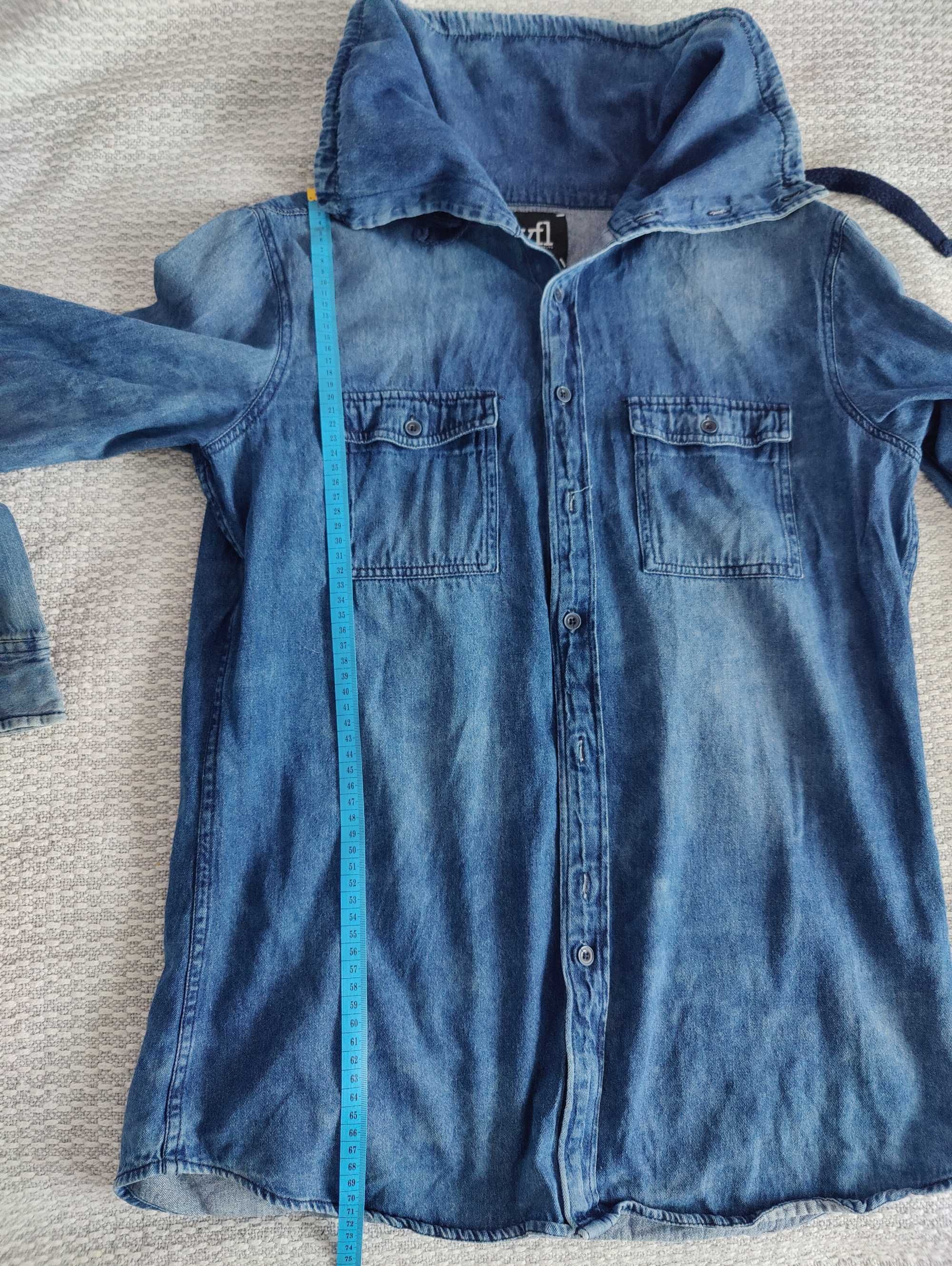 Bluza jeansowa z kołnierzem