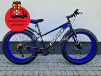 Фетбайк велосипед Fatbike Cross Tank 26 2024 black-blue рама 15"