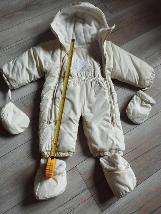 Kombinezon zimowy ocieplany r. 74-80cm