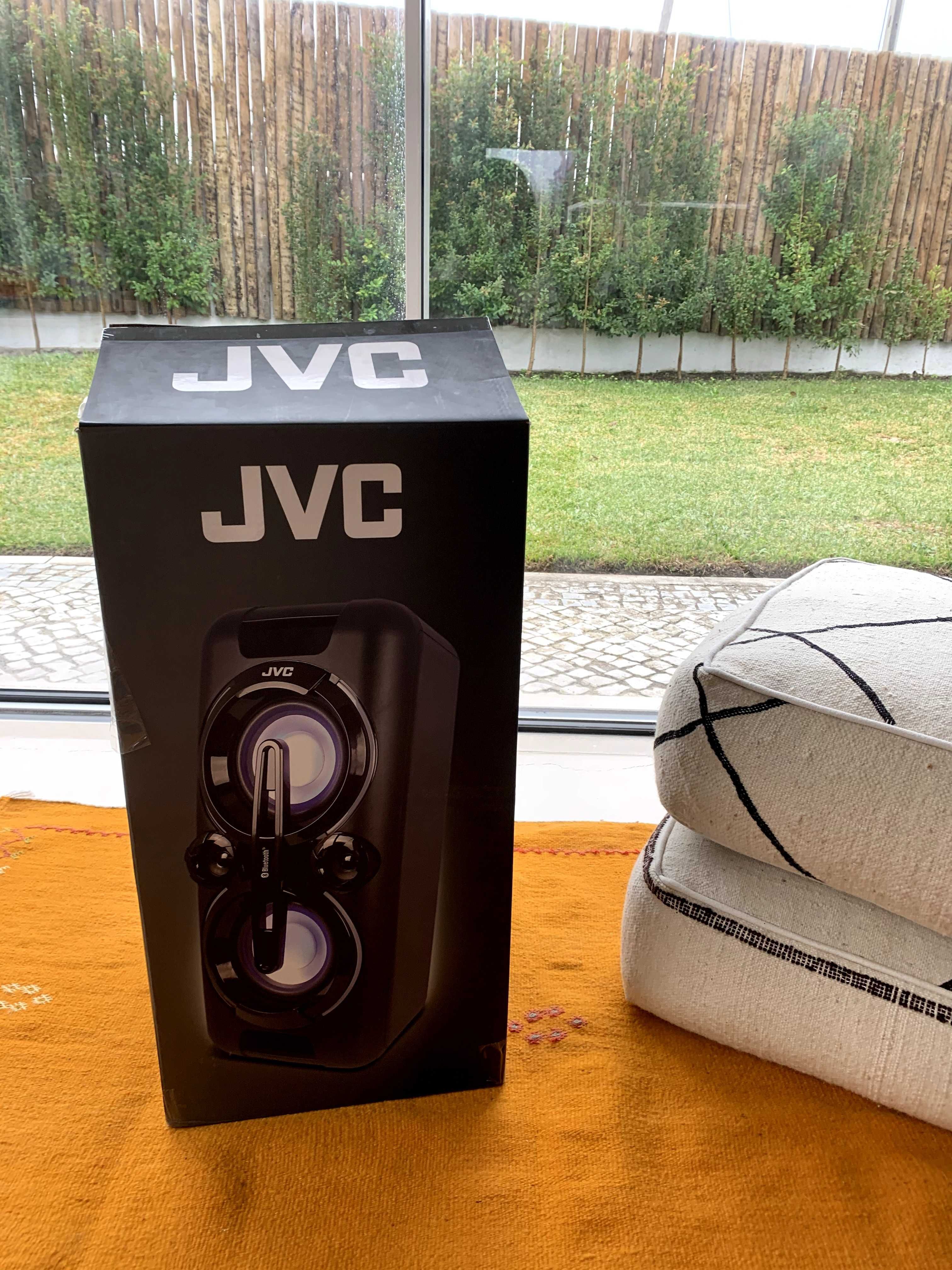 Coluna de som Bluetooth JVC XS -F527B e microfone - com garantia