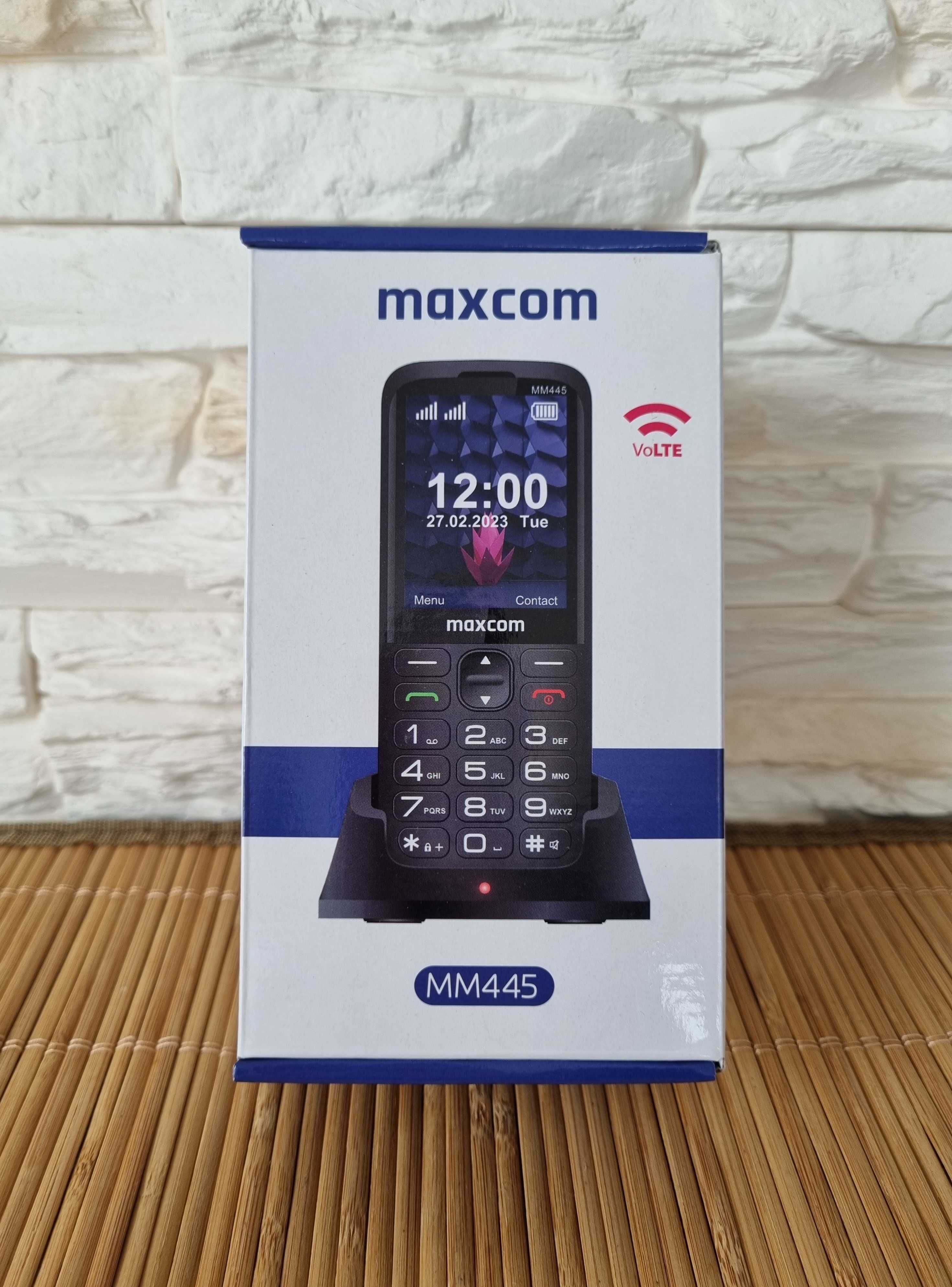 Nowy Telefon Komórkowy Stacjonarny na Kartę SIM Dual MaxCom MM445 4G