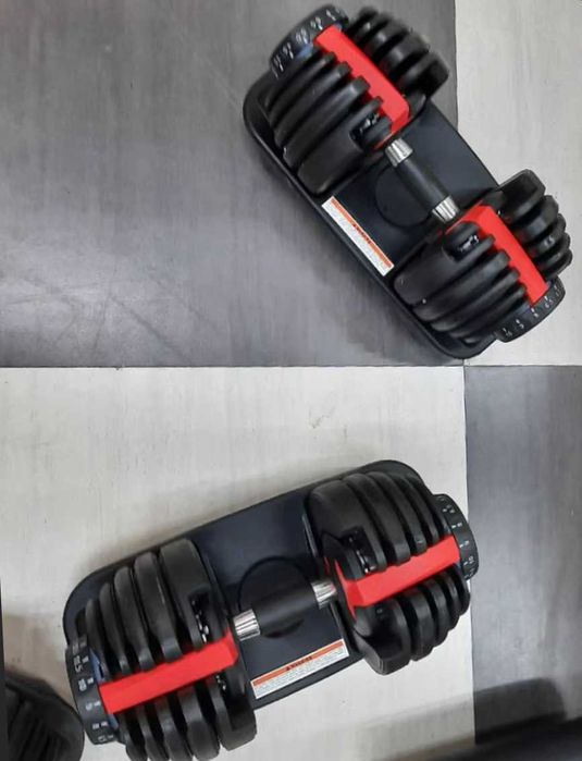 Гантелі регульована вага до 24 кг Гантеля гантель з підставкою