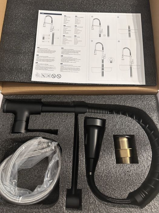 Torneira de cozinha preta NOVA