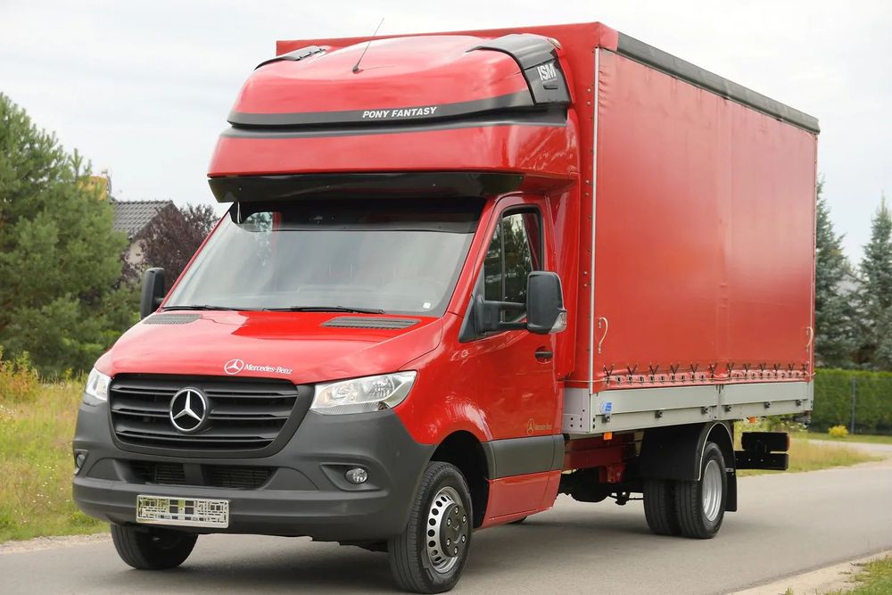 Mercedes-Benz SPRINTER=519=3.0CDi=V6=FIRANKA=4.90M  oRyGiNaŁ / DMC 3.5T / SKRZYNIA / Plandeka / 10 EuroPalet / IMPORT