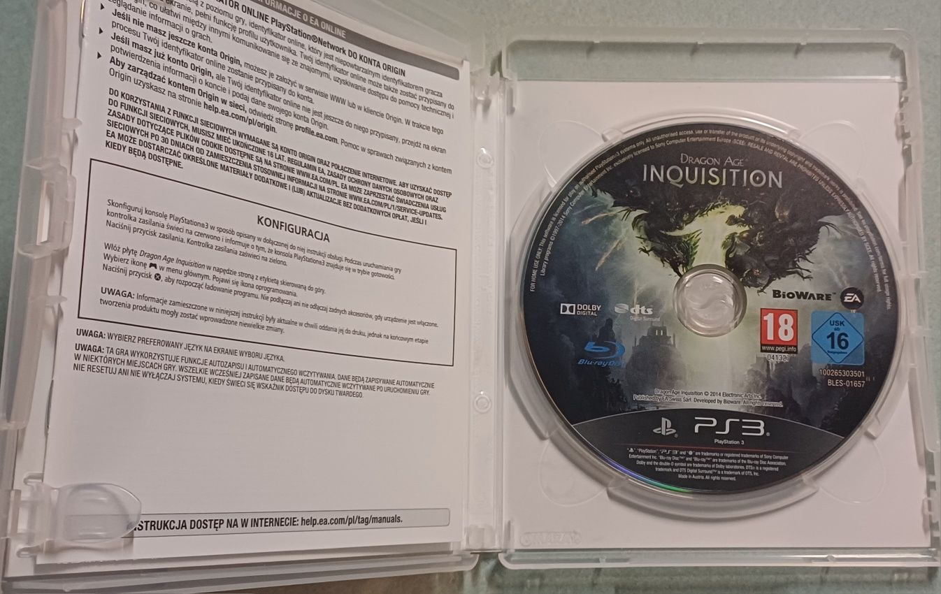 Gra na playstation 3 - Dragon Age Inkwizycja