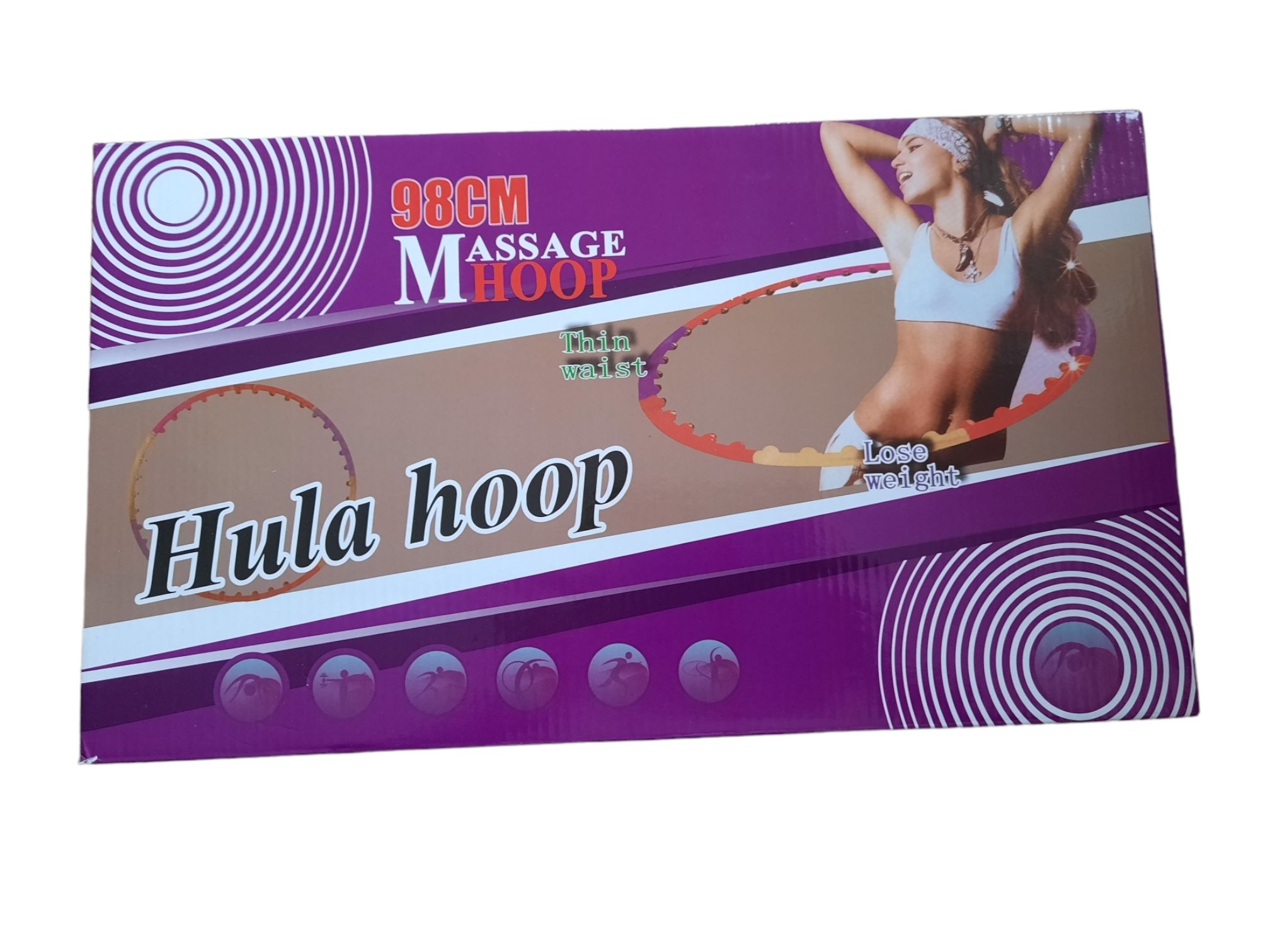 Hula hop  z magnetycznymi wypustkami masującymi