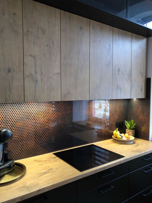 Panele szklane LACOBEL do kuchni, szkło hartowane.