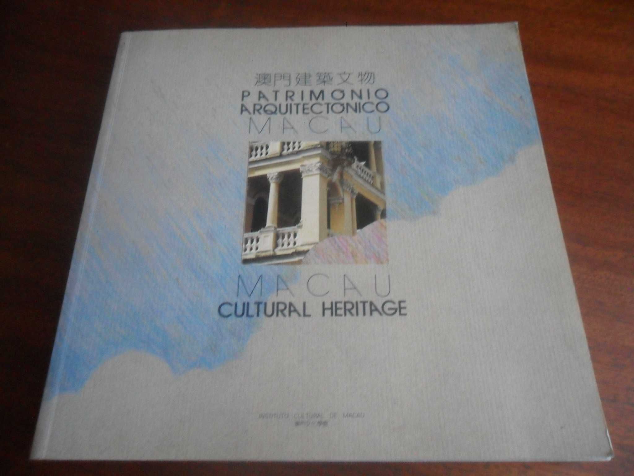 "Património Arquitectónico: Macau" de Francisco Figueira - 1ª Ed. 1988