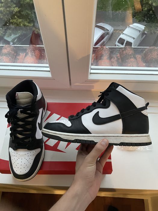 Nike Dunk High Panda 42 Pouco Usadas