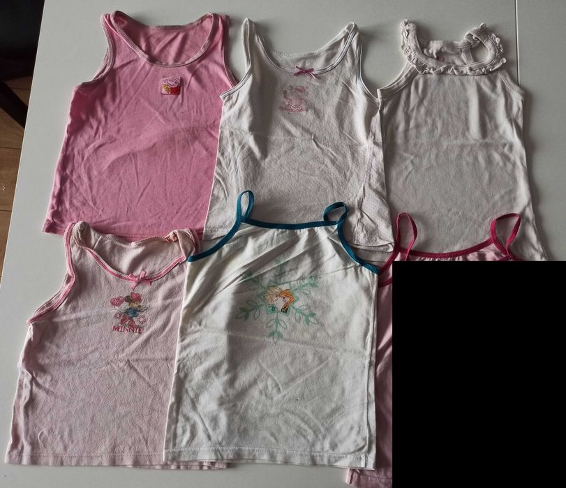 podkoszulki dla dziewczynki 5 szt. r. 98-122 Minnie Peppa Frozen
