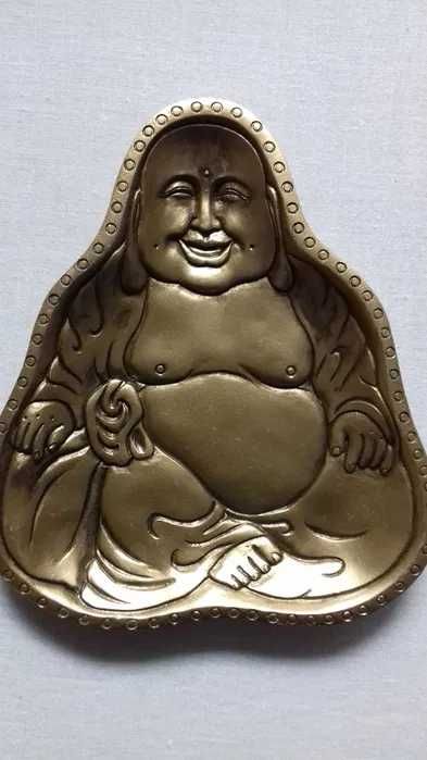tacka dekoracyjna podkładka ozdobna motyw Budda złota